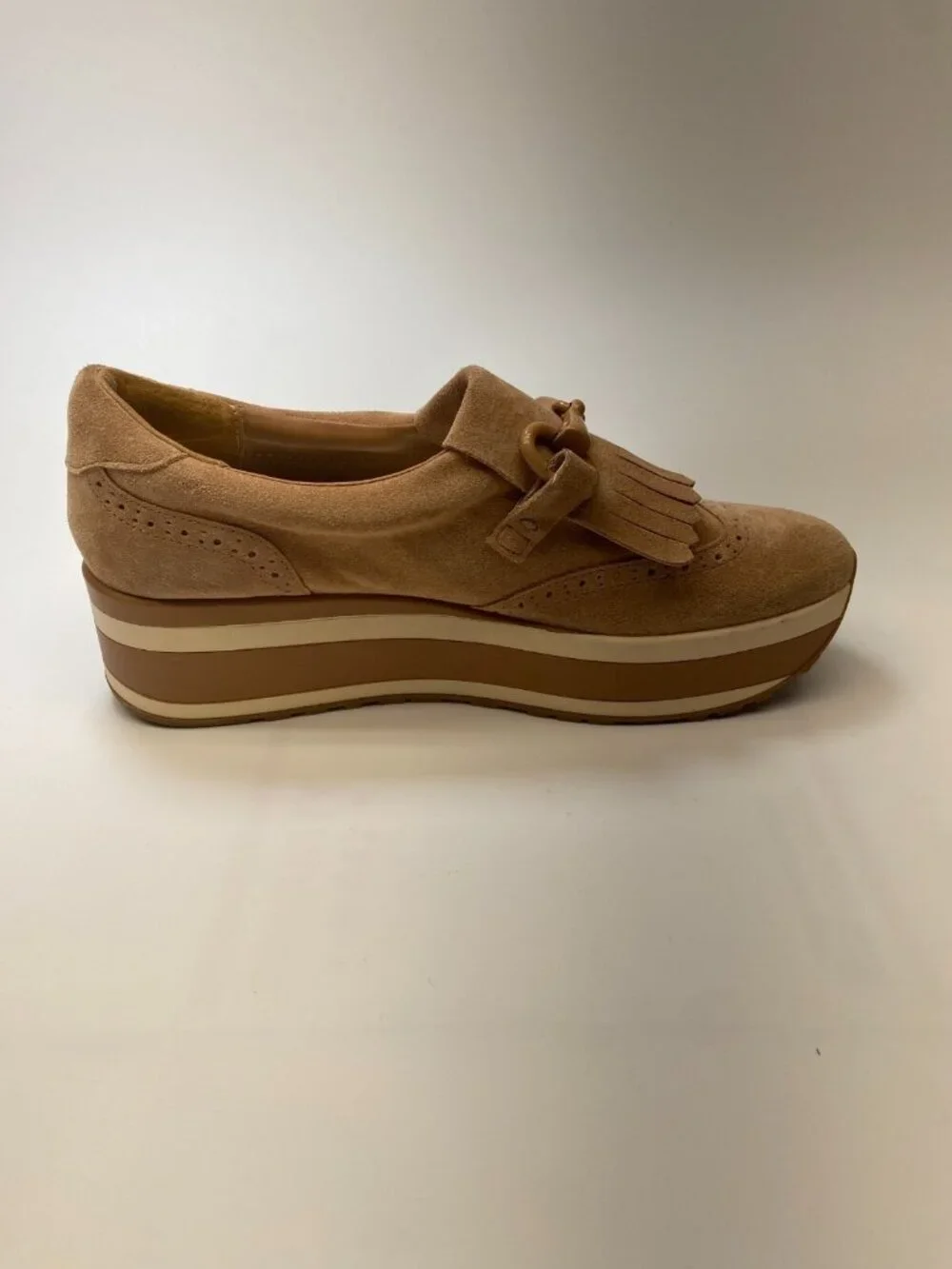 Dolce Vita Women Jhax Toffee Suede Platform Loafer Sneaker Sz 9.5